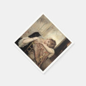 Virginie (Die Pariser Frau) (von Albert Edelfelt) Serviette (Ecke)