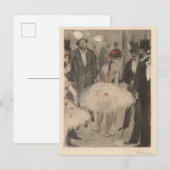 Virginie und Marquis Cavalcanti Postkarte (Vorne/Hinten)