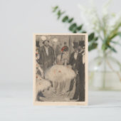 Virginie und Marquis Cavalcanti Postkarte (Stehend Vorderseite)