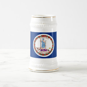 VIRGINIENFLAG BIERGLAS