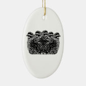 Virginische WachtelnCovey Keramikornament (Rechts)