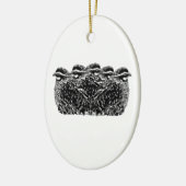 Virginische WachtelnCovey Keramikornament (Links)