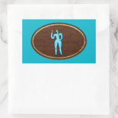 Virgo 2008 rechteckiger aufkleber (Tasche)