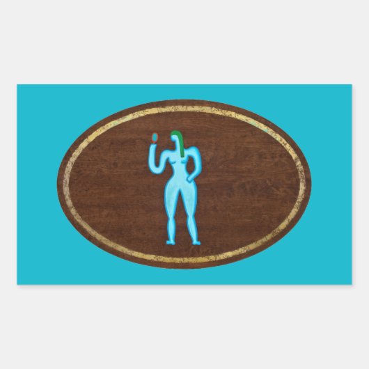 Virgo 2008 rechteckiger aufkleber (Vorderseite)