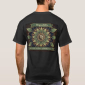 Virgo 2026 Zodiac Mandala Art – Precision & Inner T-Shirt (Rückseite)