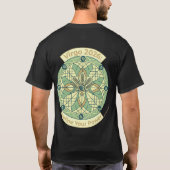 Virgo 2026 Zodiac Mandala | Earth Sign Astrology A T-Shirt (Rückseite)