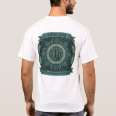 Virgo 2026 Zodiac Sacred Geometry – Earth Sign Art T-Shirt (Rückseite)