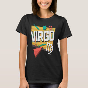 Virgo 90er Horoskop Zodiac Sign Astrologie T-Shirt