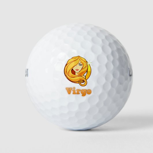 Virgo-Abbildung Golfball (Vorderseite)
