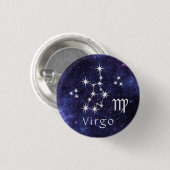 Virgo-Abzeichen, Zodiakoroskop-Abzeichen Button (Vorne & Hinten)