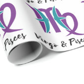 Virgo and Pisces Paare Zodiac Astrologie Geschenkpapier (Rolleneckpunkt)
