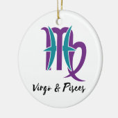 Virgo and Pisces Paare Zodiac Astrologie Keramik Ornament (Links)
