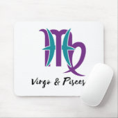 Virgo and Pisces Paare Zodiac Astrologie Mousepad (Mit Mouse)