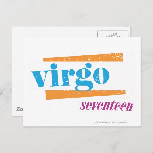 Virgo Aqua Postkarte (Vorne/Hinten)