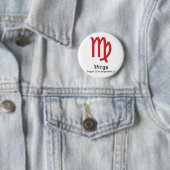 VIRGO ASTROLOGIC SIGN, SYMBOL ZODIAC BUTTON (Beispiel)