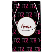 Virgo Astrologie Personalisiert Kleine Geschenktüte (Rückseite)