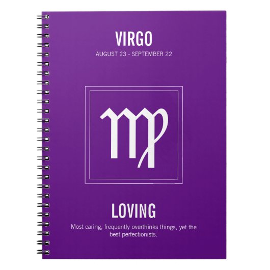 Virgo Astrologie-Zeichen Notizblock (Vorderseite)