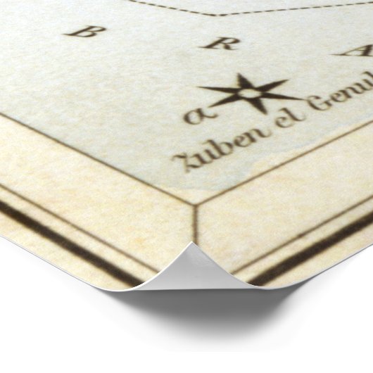 Virgo Astrologisch Zeichnend Poster (Ecke)