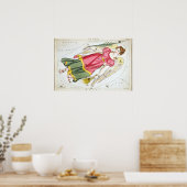 Virgo Astrologisch Zeichnend Poster (Küche)