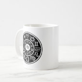 Virgo - astrologische Konstellation in Zodiac Kaffeetasse (Vorderseite Links)