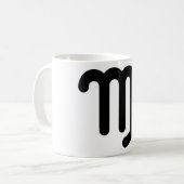 Virgo Astrologisches Symbol Zeichen 3 Kaffeetasse (Vorderseite Links)