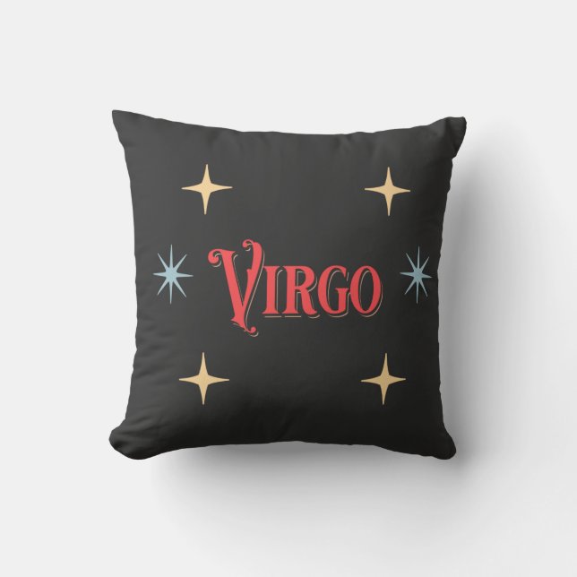 Virgo Astrologisches Zeichen Kissen (Vorderseite)