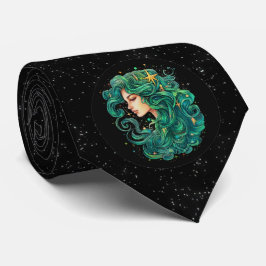 Virgo Astrologisches Zeichen Zodiac Neck Tie Krawatte
