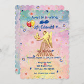 Virgo (August 23 - 22. September) Geburtstag Einladung (Vorne/Hinten)