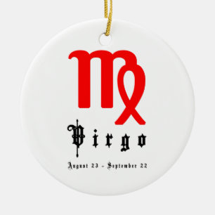 Virgo, August 23 - 22. September Keramikornament