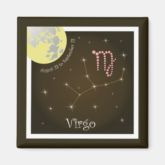 Virgo August 23 bis 23. September Magnet (Vorne)