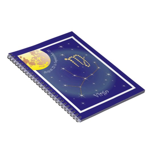 Virgo August 23 bis 23 September Notizheft Notizblock (Rechte Seite)