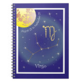 Virgo August 23 bis 23 September Notizheft Notizblock (Vorderseite)