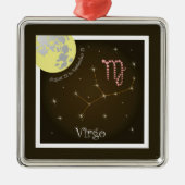 Virgo August 23 bis 23. September Silbernes Ornament (Vorne)