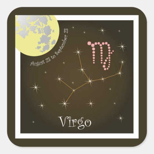 Virgo August 23 to September 23 Aufkleber (Vorderseite)