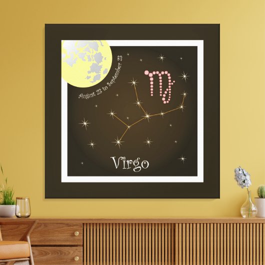 Virgo August 23 to September 23 Leinwand (Insitu (Wohnzimmer))