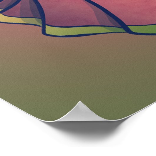 Virgo Belly Dancer Art Bellydance Poster (Ecke)