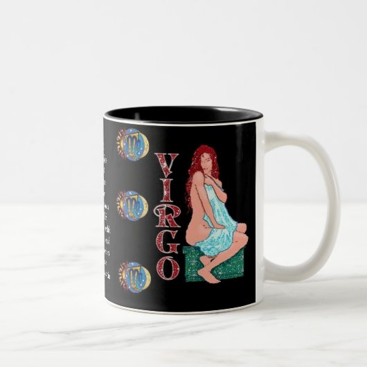 Virgo Birth Sign Zodiac Tasse (Rechts)