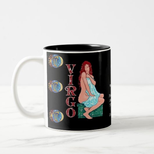 Virgo Birth Sign Zodiac Tasse (Links)