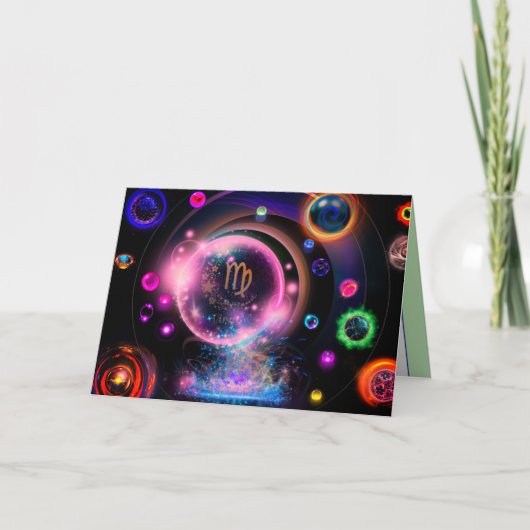 Virgo Birthday Card Einladung (Vorderseite)