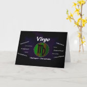 Virgo Birthday Card Karte (Gelbe Blume)