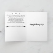 Virgo Birthday Card Karte (Innenseite)