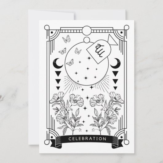 Virgo Birthday Celebration Einladung (Vorderseite)