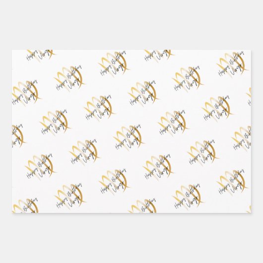 Virgo Birthday Geschenkpapier Set (Vorderseite 3)