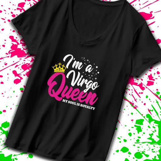 Virgo Birthday Queen Astrologie August September T-Shirt