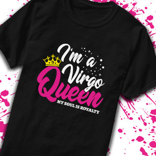 Virgo Birthday Queen Astrologie August September T-Shirt