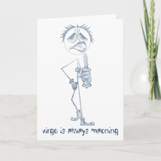 Virgo [ - BitchScope - ] Geburtskarte Karte (Vorderseite)