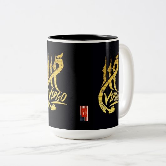 VIRGO BROOKLYN Zwei-Tone-Tasse, 15 oz Zweifarbige Tasse (VorderseiteRechts)