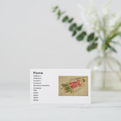 Virgo Business Card Visitenkarte (Stehend Vorderseite)