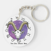 Virgo Capricorn Acrylic Keychain Schlüsselanhänger (Rückseite)