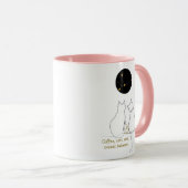 Virgo + Cat + Coffee – Custom Mug Tasse (VorderseiteRechts)